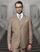 100 Percent Wool Suit - Mens  Big & Tall Wool Business Bronze Suits