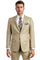 Cheap Priced Suit  - Men's Basic 2 Button Slim Fit Wedding Tan Suit