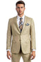 Cheap Priced Suit  - Men's Basic 2 Button Slim Fit Wedding Tan Suit