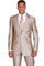 Cheap Priced Suit - Mens 2 Button Slim Fit Peak Lapel Shiny Sharkskin Tan Suit