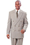 Cheap Priced Suit - Mens Classic Fit Double Breasted Poplin Tan Suit