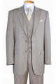 Cheap Priced Suit - Mens 2 Button Vested Wool Feel Tonal Pinstripe Suit