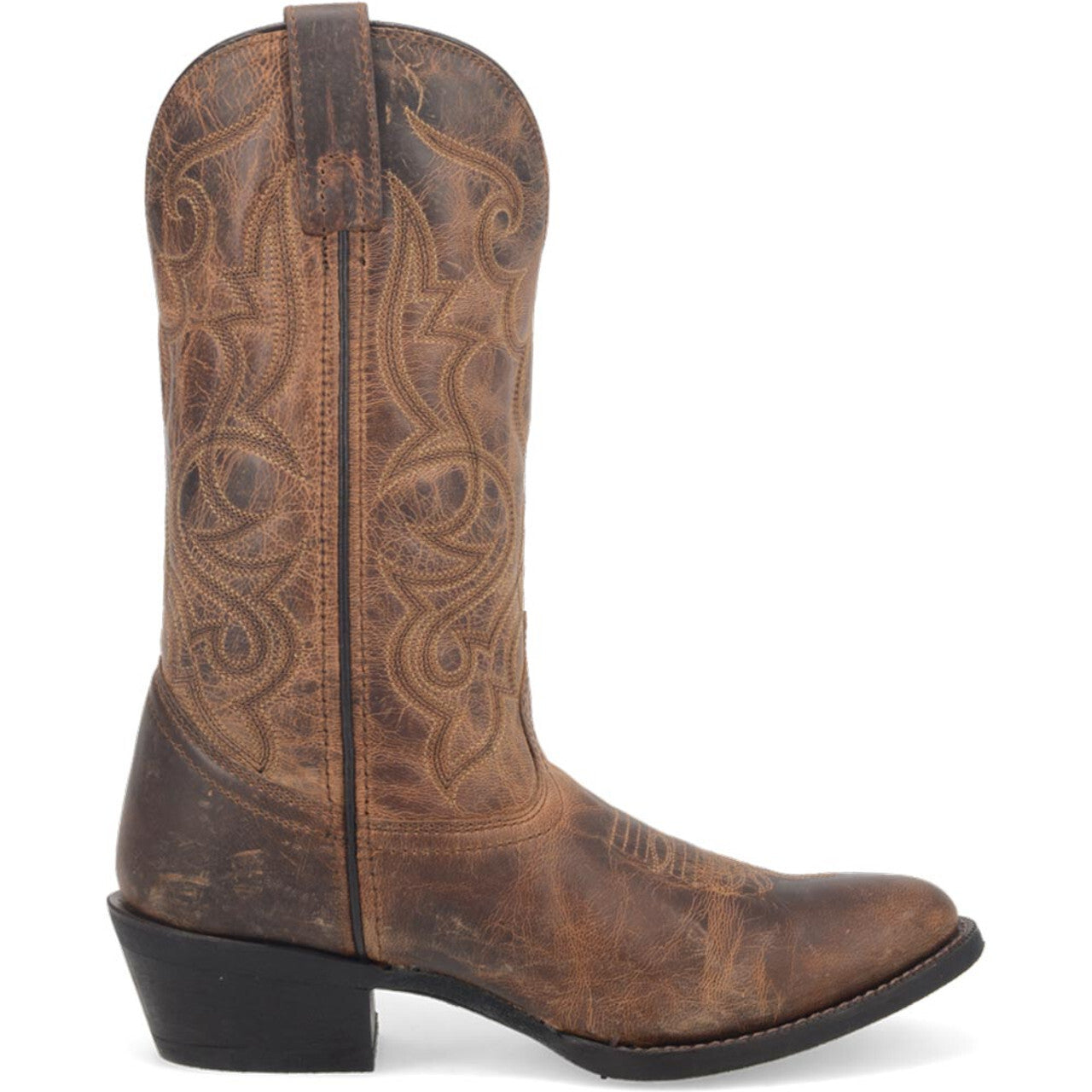Laredo Maddie Tan Leather Round Toe Women Boots - 6