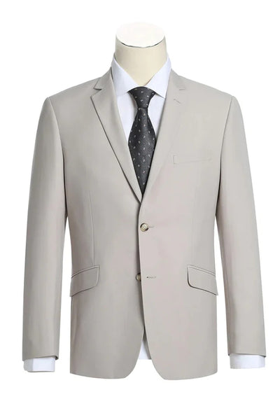 Cheap Priced Suit- Mens Basic Two Button Classic Fit  StoneTan Suit