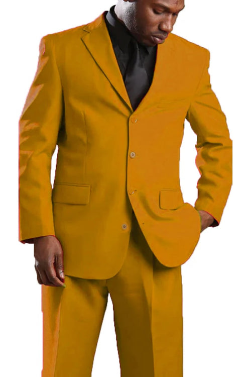 Cheap Priced Suit  - Mens Classic Poplin 4 Button Taupe Suit