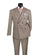 Men’s Light Taupe Glen Plaid Double-Breasted Suit - Modern Fit