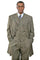 Cheap Priced Suit- Mens Long Vested Fashion Zoot Taupe Suit