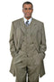Cheap Priced Suit- Mens Long Vested Fashion Zoot Taupe Suit