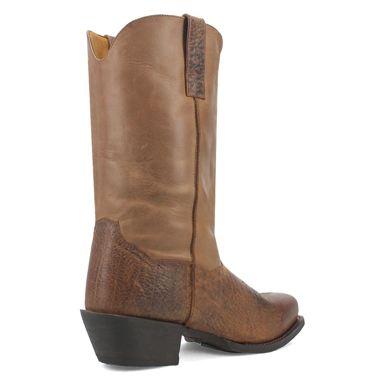 Laredo Gilly 12" Shaft Taupe Cowboy Square Toe Leather Boot - 8.5D