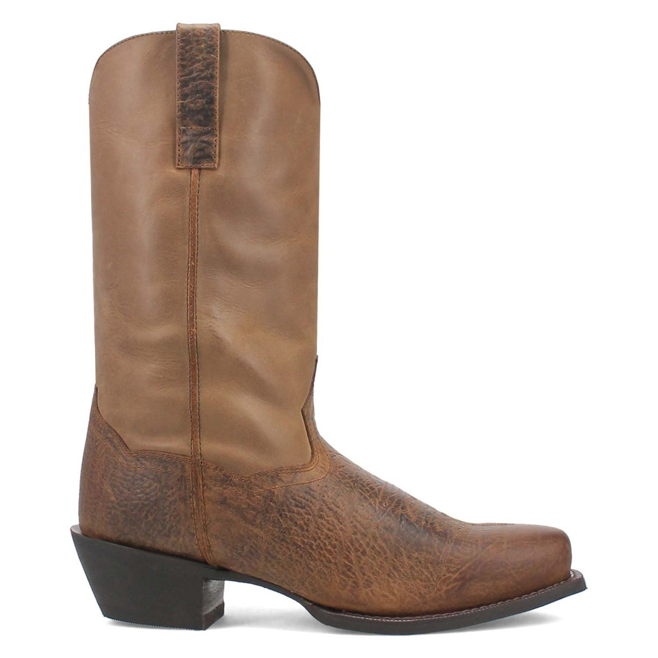 Laredo Gilly 12" Shaft Taupe Cowboy Square Toe Leather Boot - 8.5D