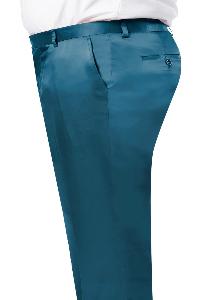 Shiny Dress Pants Teal - Sharkskin Pant For Men - Sateen Pants - dress size pants : 28 Unfinished bottom
