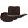Brick Crown Cowboy Hat With Genuine Horsehair Band
