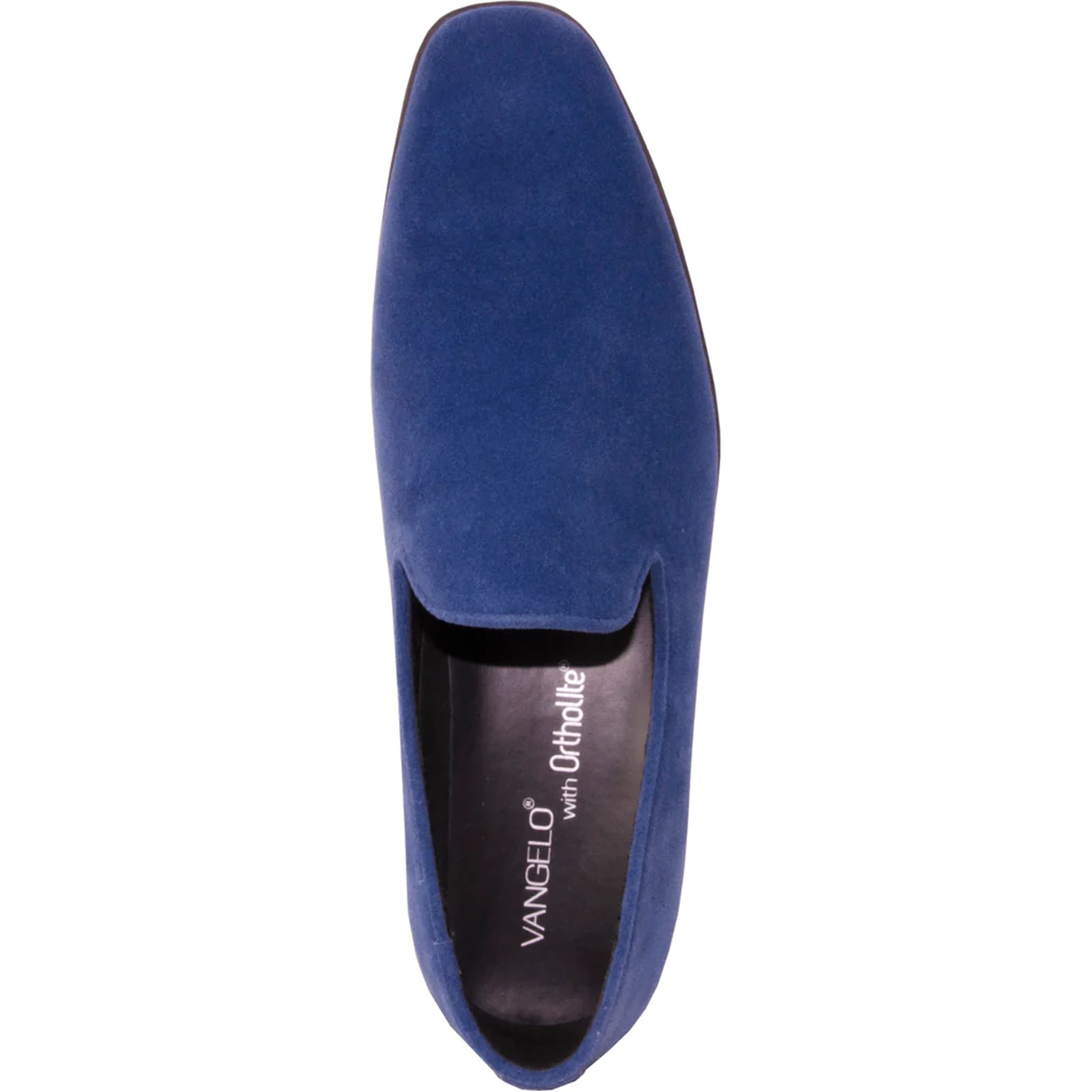 "Vegan Suede Men's Loafer Dress Shoe - Royal Blue for Wedding & Prom"