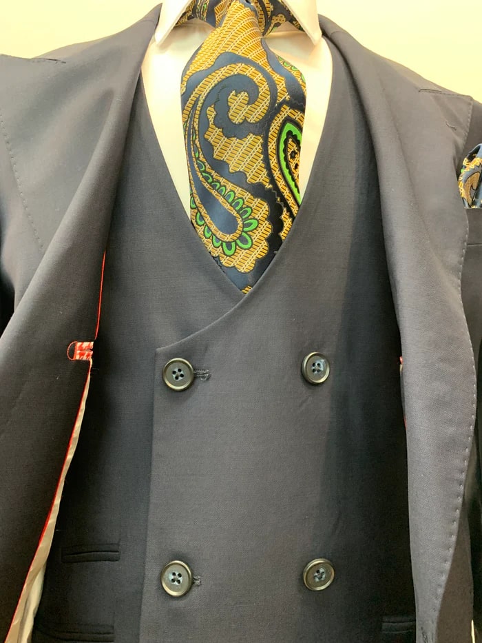 Rossi Man Suit -  Tan Gray Black Navy Camel French Blue Suit - 38 Short Jacket+32 Waist Adjustable 28to34)(Height: 5 4 to5 7 )(Neck  15-16.5)S-M)