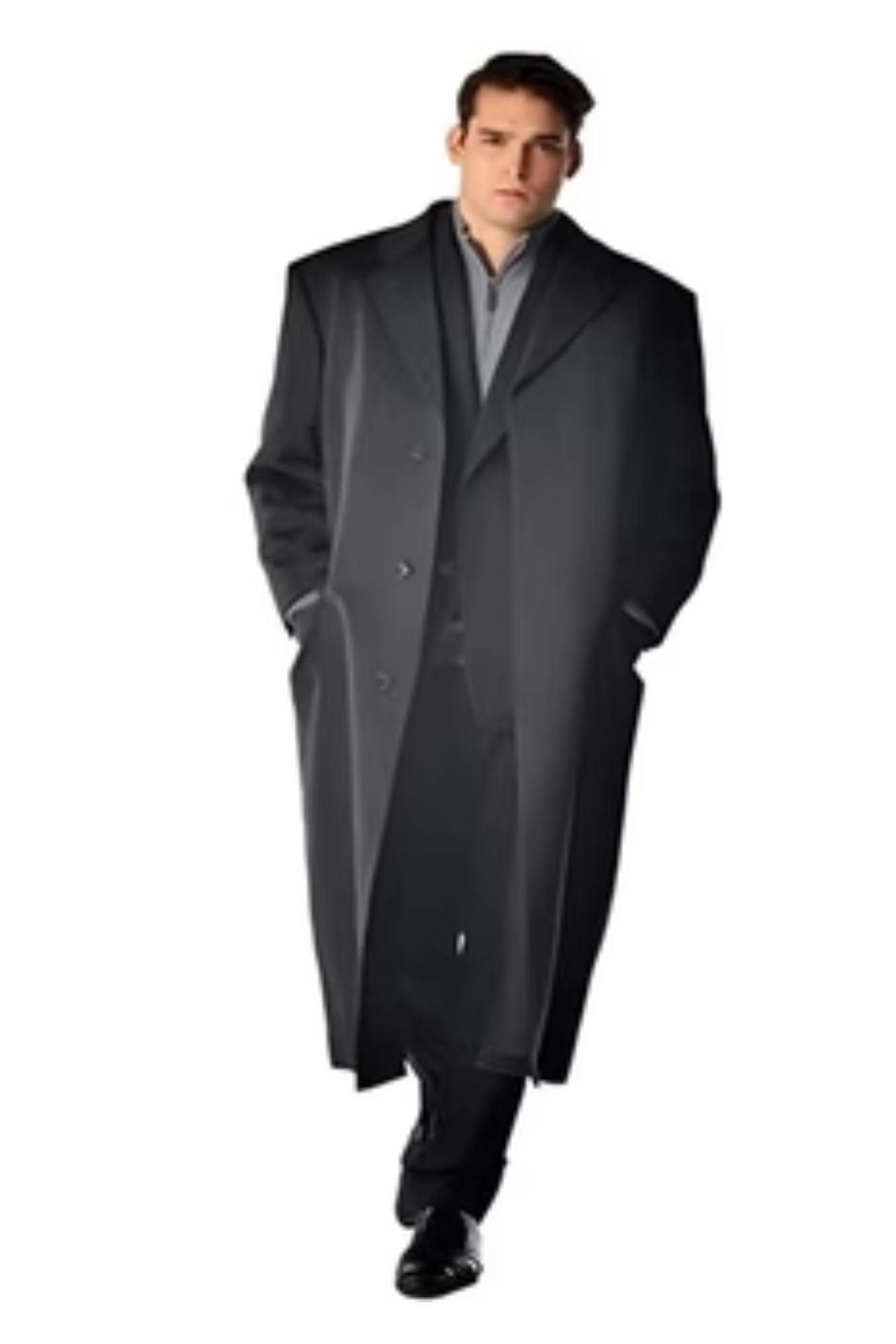 %10 Cashmere Blend %65 Wool Fabric By Alberto Nardoni Bran Cashmere Blend Full Length Men's Long Men's Dress Topcoat - Winter Coat - Overcoat - Coat By Lora Piana Fabric - Coat Size 52