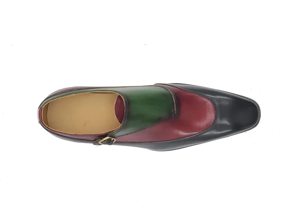 Tri-Tone Single Monk Strap Slip-on - 7.5