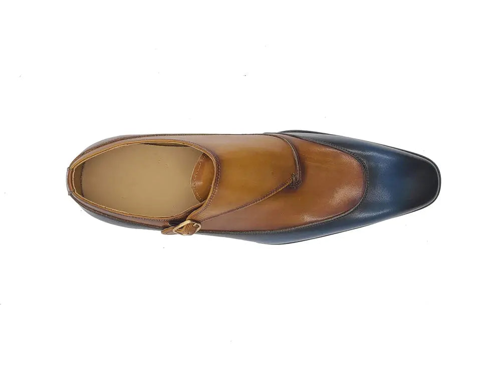 Tri-Tone Single Monk Strap Slip-on - 7.5