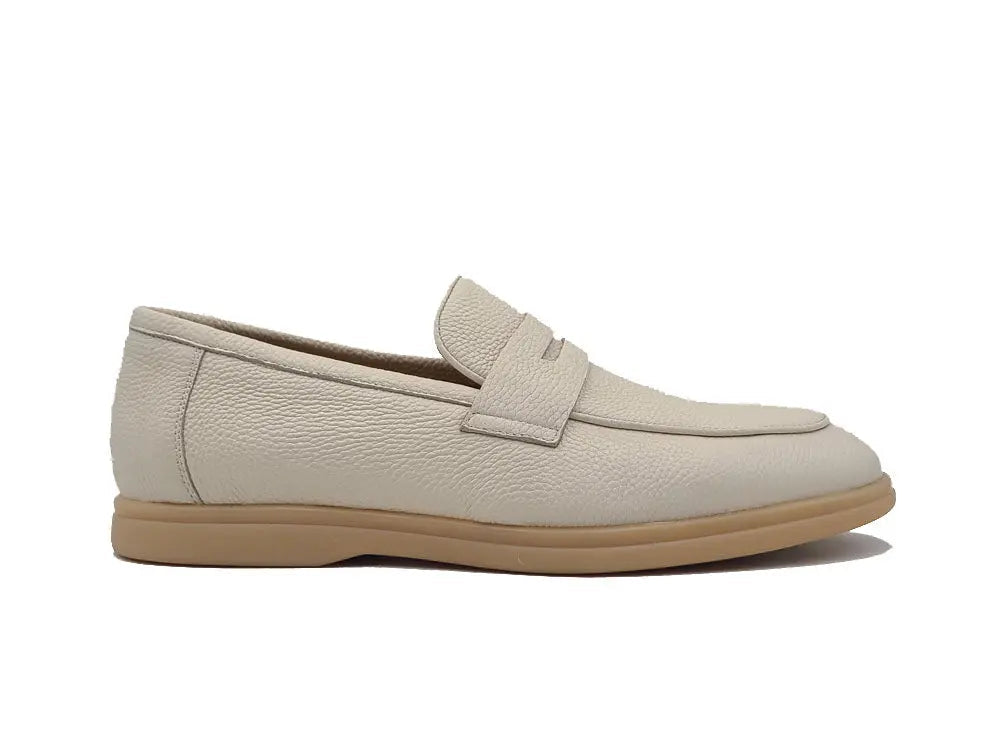 Tumble Calfskin Penny Loafer - 8.5