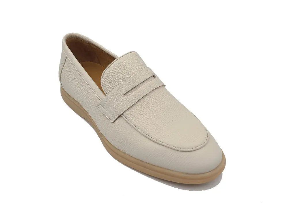 Tumble Calfskin Penny Loafer - 8.5
