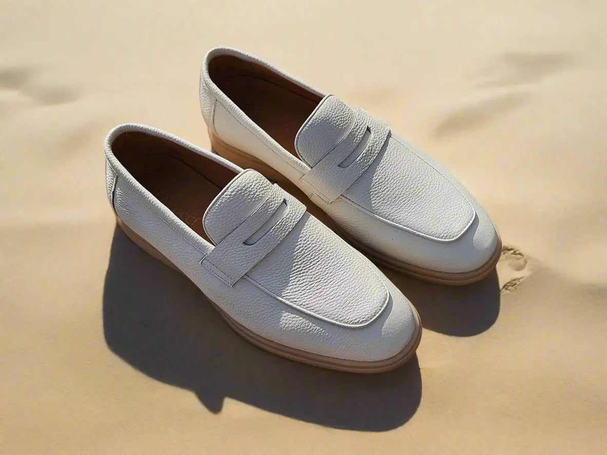 Tumble Calfskin Penny Loafer - 8.5