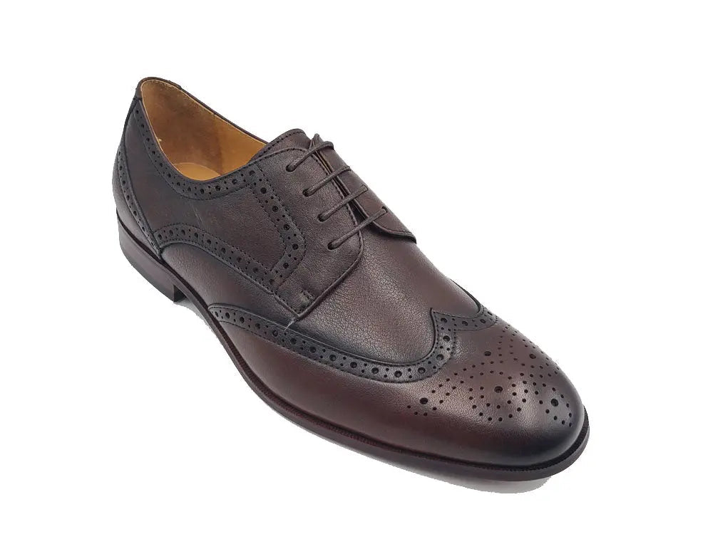 Tumbled Leather Blucher style Oxford with Flex Sole - 10