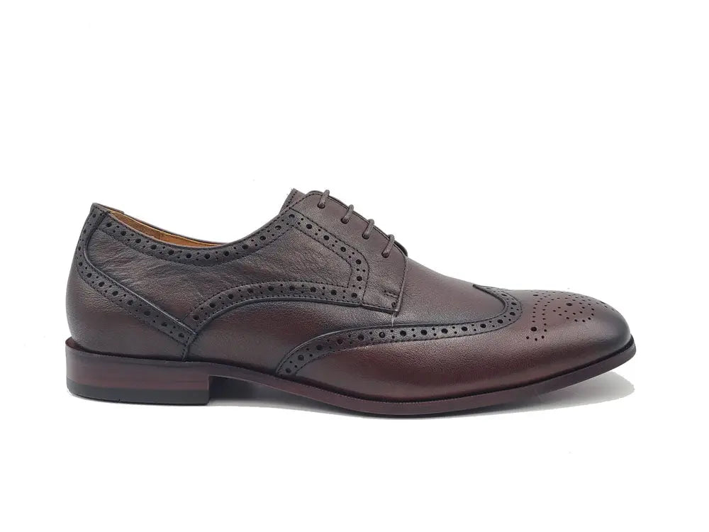 Tumbled Leather Blucher style Oxford with Flex Sole - 10