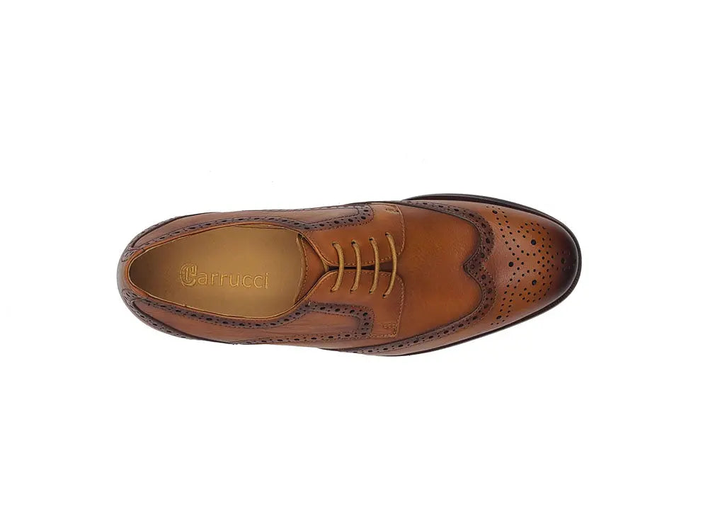 Tumbled Leather Blucher style Oxford with Flex Sole - 10