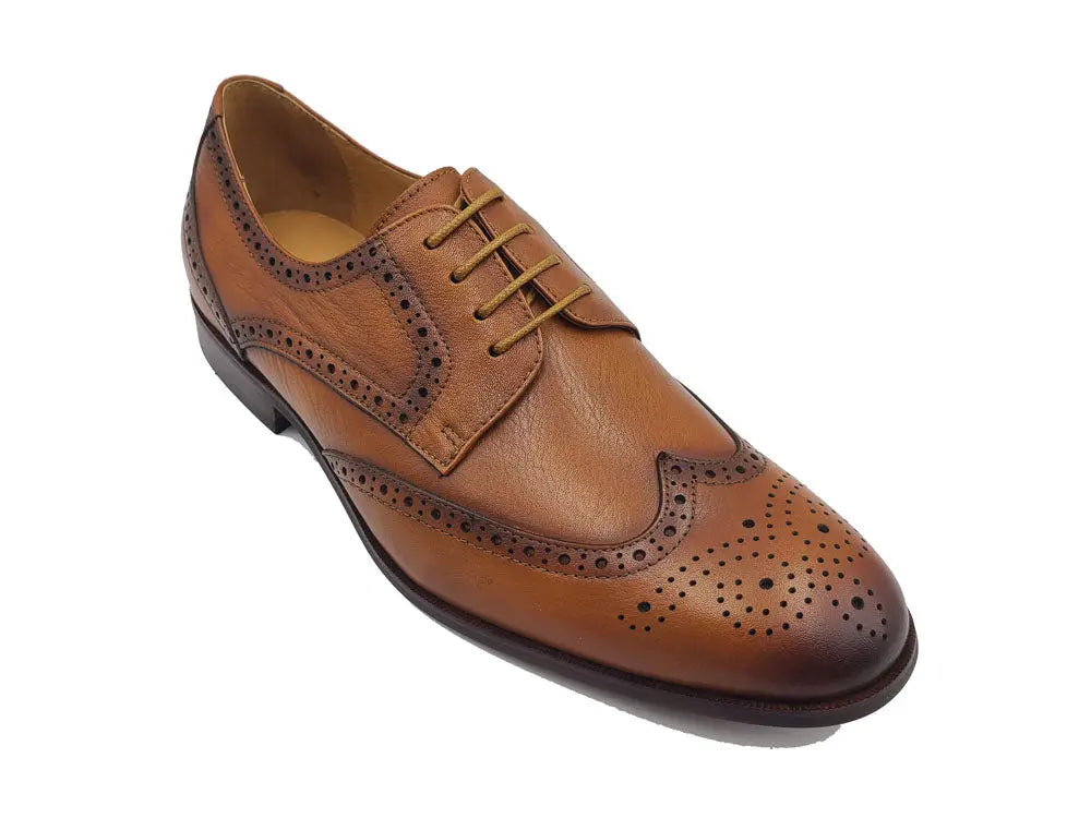Tumbled Leather Blucher style Oxford with Flex Sole - 10