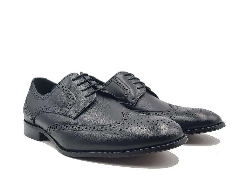 Tumbled Leather Blucher style Oxford with Flex Sole - 10