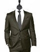 Mens Summer Linen suit -Chocolate Suit For Man Side Vented Modern Fit Notch Lapel