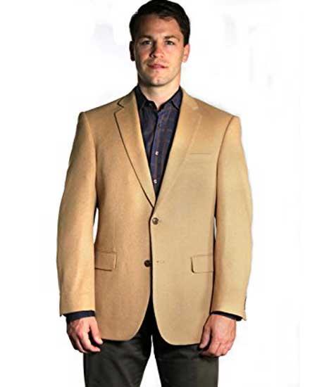Men's 2 Button Camel's Hair Vent Sport coat Sport coat Online Discount Fashion Sale-New Designer Collection - 36 Regular Jacket+30 Waist Adjustable 26to32)Height: 5'7"-6')(Neck: 14.5-16:S)