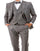 Modern Fit - Mens Single Breasted Two Button Modern Fit Suit Grey