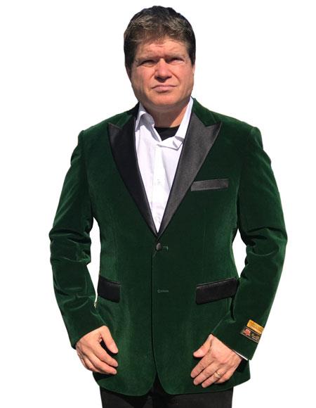 Green velvet suit Many Styles & Brands $99UP Alberto Nardoni Brand Olive Green Velvet Tuxedo Jacket Sport Coat Jacket Available Big Sizes