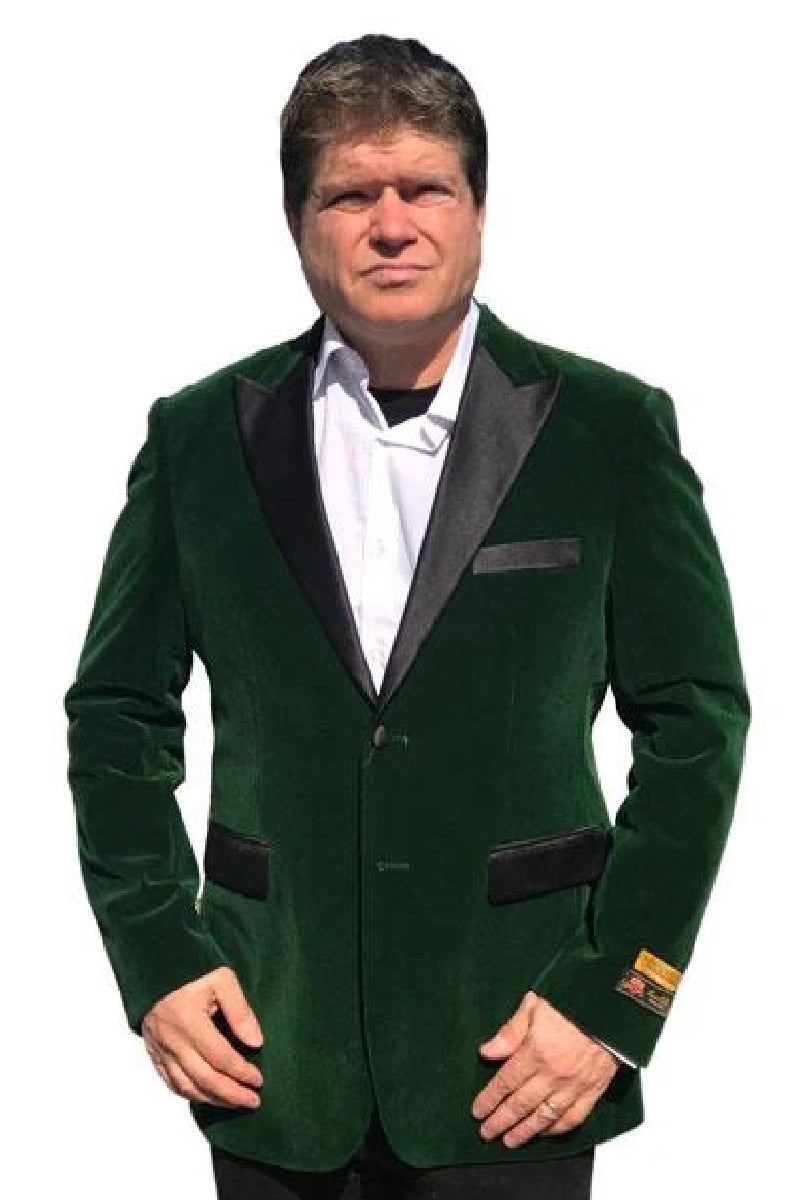 Green velvet suit Many Styles & Brands $99UP Alberto Nardoni Brand Olive Green Velvet Tuxedo Jacket Sport Coat Jacket Available Big Sizes - S Or Small