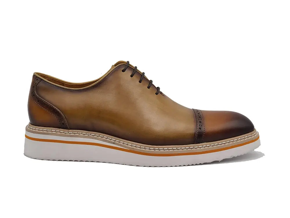 Two Tone Cap toe Calfskin Oxford - 8