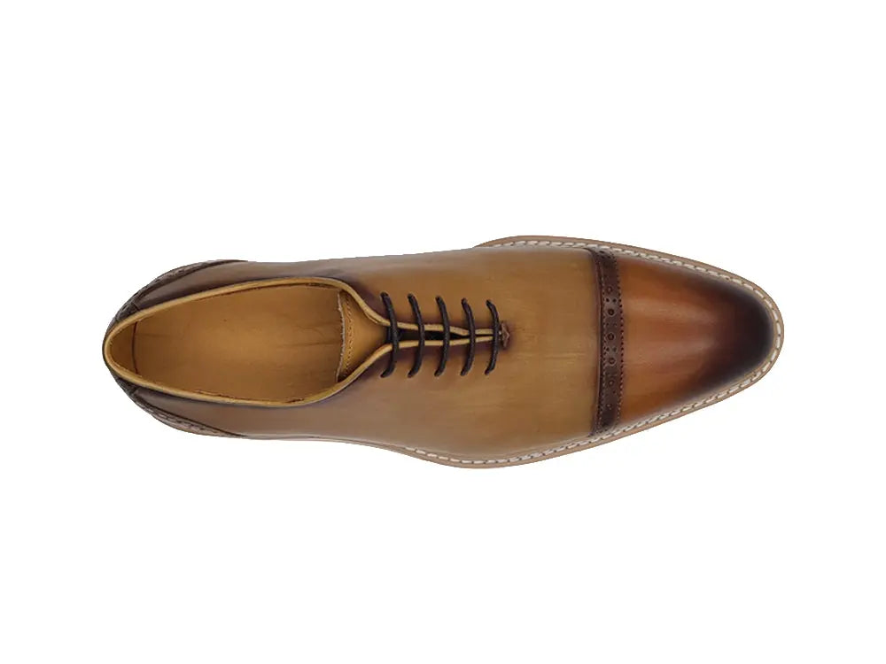 Two Tone Cap toe Calfskin Oxford - 8