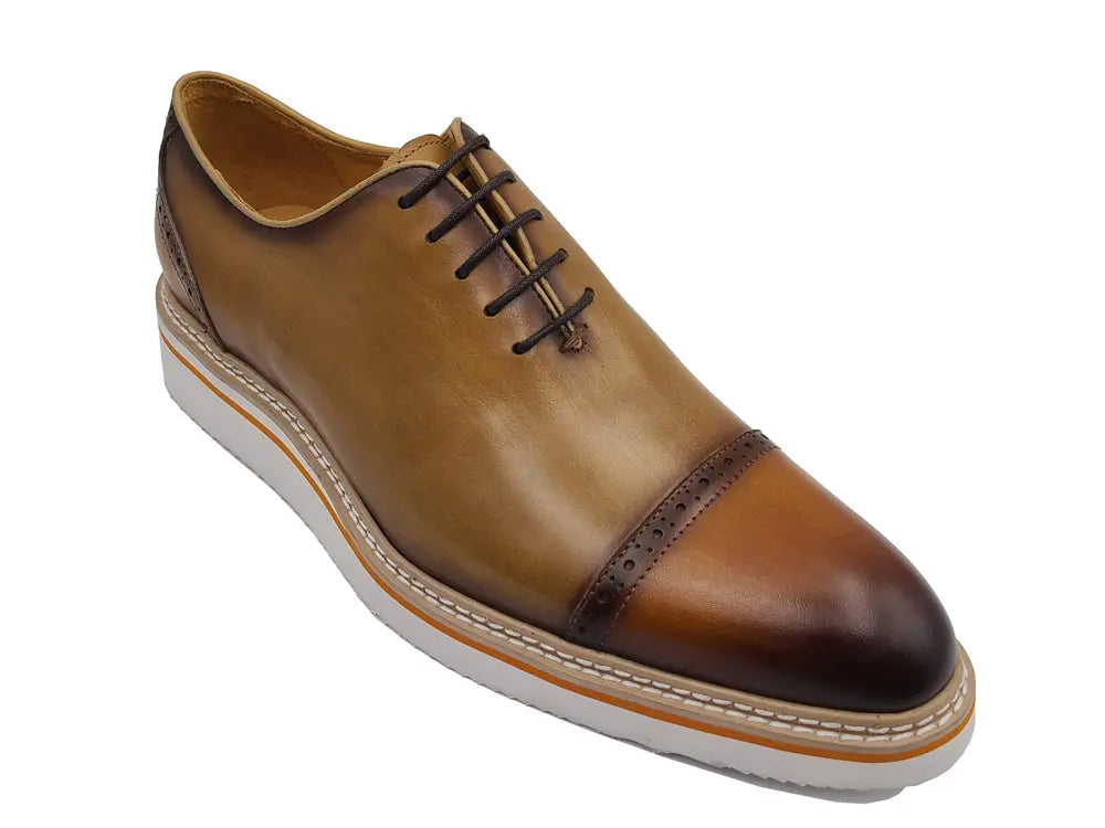 Two Tone Cap toe Calfskin Oxford - 8