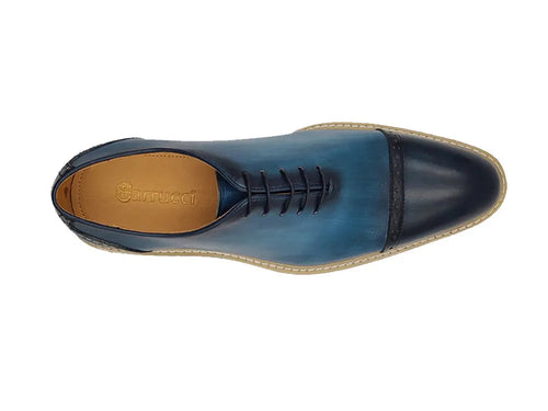Carrucci Two Tone Cap toe Calfskin Oxford