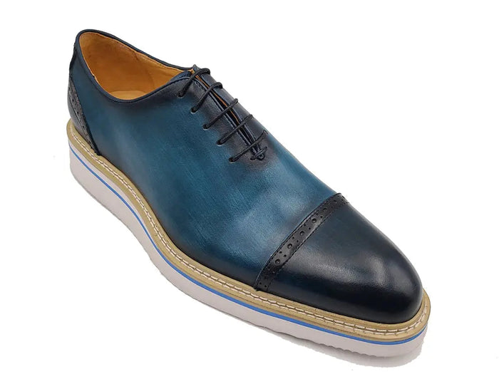 Carrucci Two Tone Cap toe Calfskin Oxford