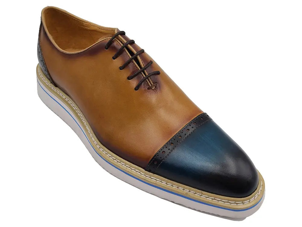 Two Tone Cap toe Calfskin Oxford - 8
