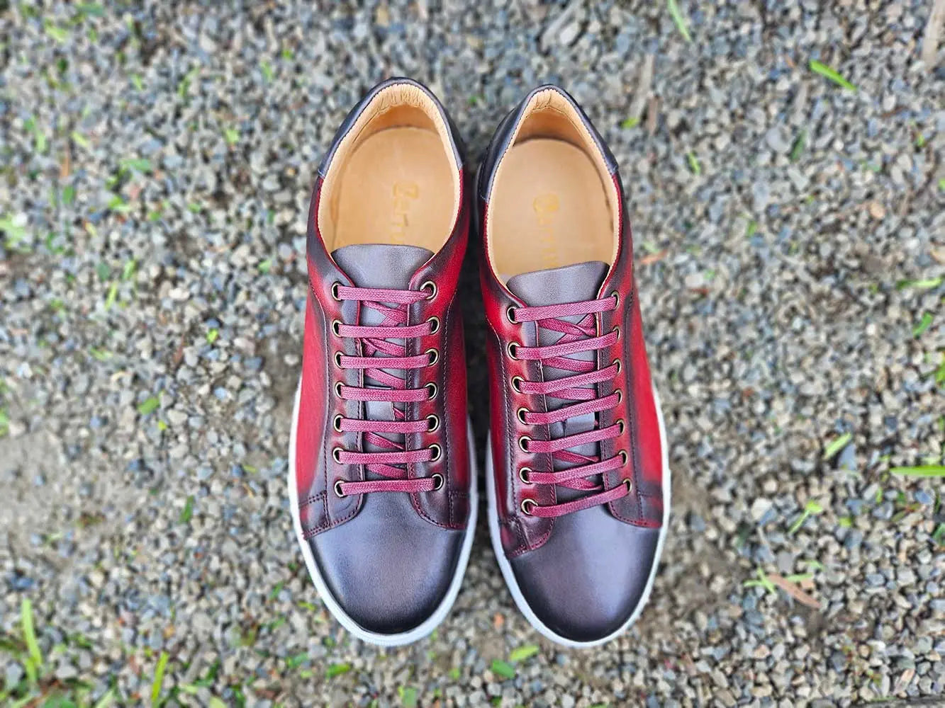 Two Tone Leather Dress Sneaker - 7.5