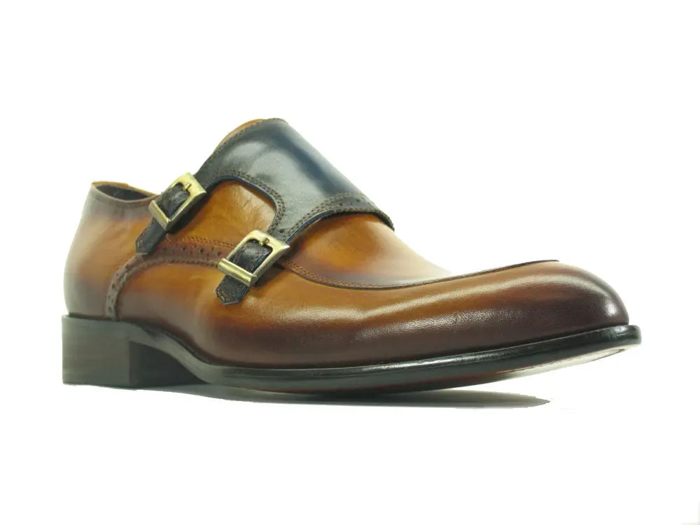 Two Tone Monk Strap Buckle Loafer - 7.5