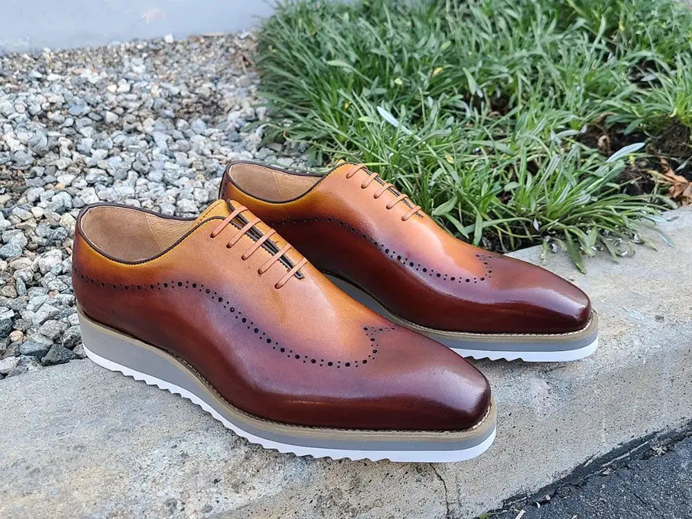 Carrucci Two Tone Oxford With Lightweight Sole - 8