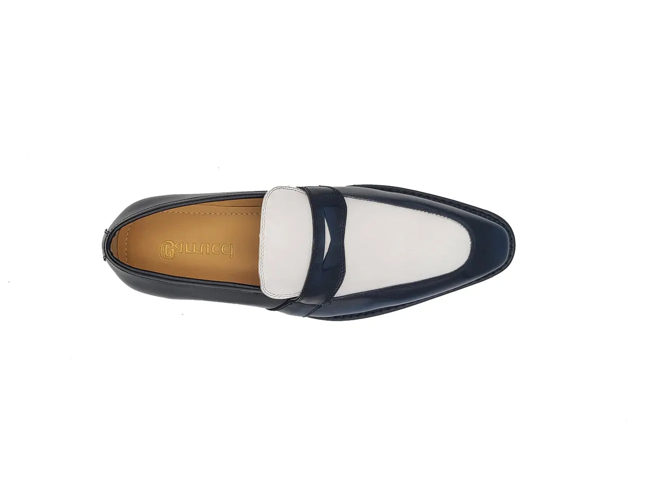 Two Tone Patent Leather Penny Loafer - 7.5