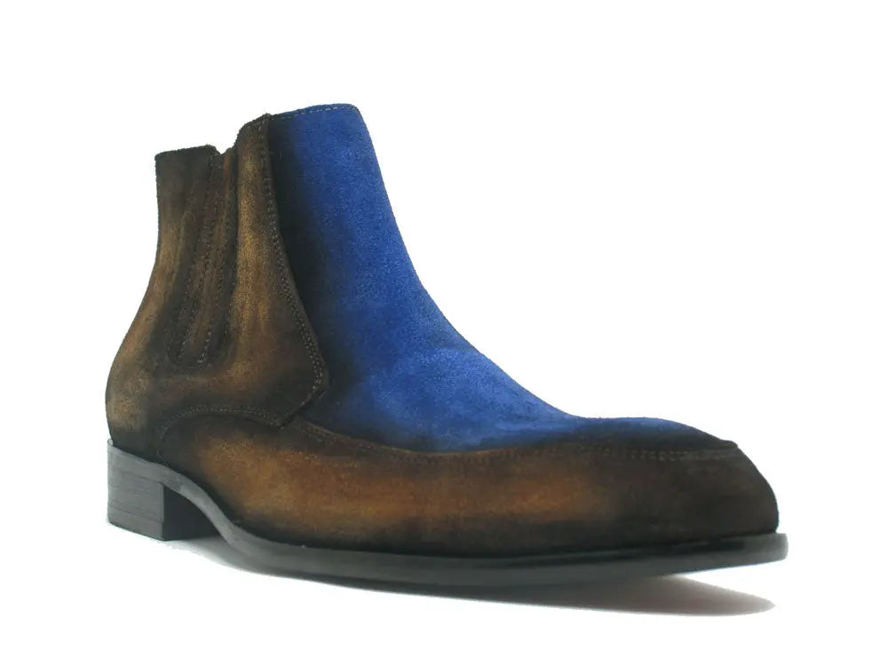 Two Tone Suede Chelsea Boots - 7.5