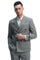 "Mint Green Men's Slim Fit Double Breasted Sharkskin Summer Suit"
