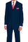 Cheap Priced Suit - Mens 3 Button Classic Fit Poplin Navy Suit