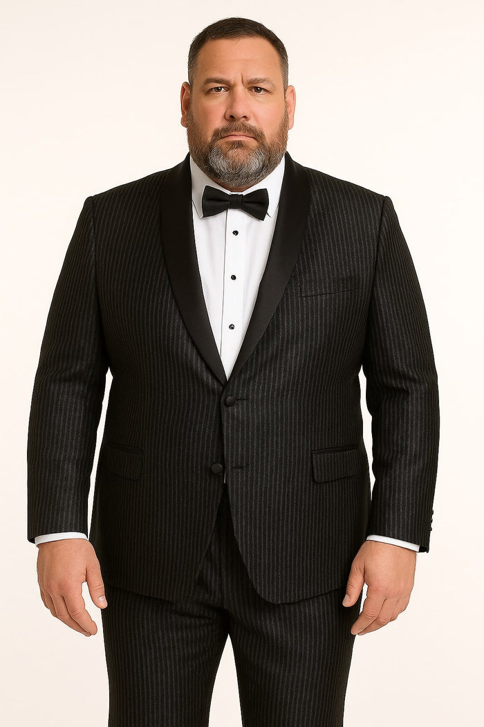 Mens Shiny Black Glitter Tuxedo with Satin Shawl Lapel â€“ Ultra Slim Fit Sparkle Suit for Weddings, Proms & Formal Events