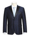 Mens Navy Blue Wedding Tuxedo - Dark Blue Tuxedo Suit" Mens 1 Button Satin Peak Lapel Paisley Prom 2025 Blazer in Navy Blue