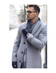 Alberto Nardoni Best men's Italian Suits Brands men's Light Grey ~ Silver Gray mens 65% Wool overcoat
